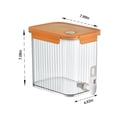 thumbnail image 3 of kayannuo 3.5L Large Capacity Plastic Beverage Dispenser, Beverage Dispenser With Faucet Ice Lemonade Juice Container With Lid, Fruit Teapot Lemonade Milk Bucket Drink Back To School, 3 of 9