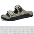 thumbnail image 2 of Zapatos de verano con punta abierta para hombre chanclas ortopédicas con correas de hebilla ajustables comodidad, 2 of 6