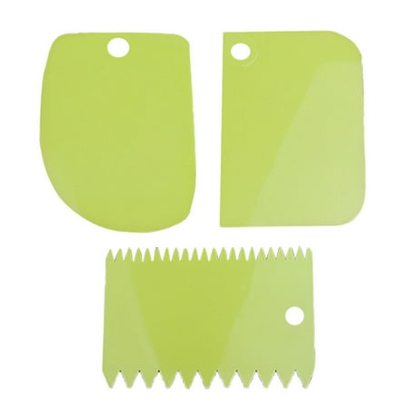 

3pcs Dough Bowl Scrapers 2 Sided Comb Kitchen Gadgets Curved Flat Flexible Scrapers for Food Processor Bowl Kitchen Bowl Scrapin