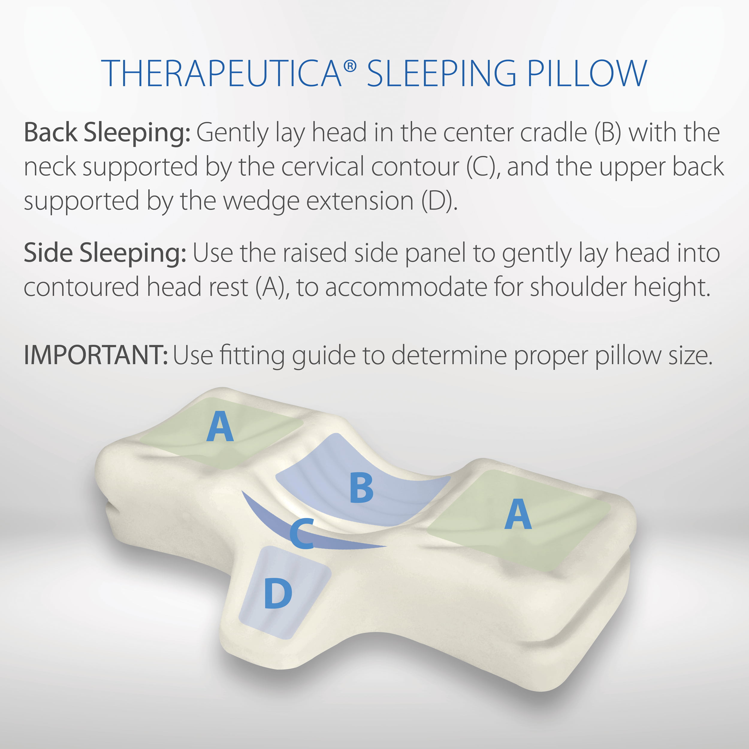 Therapeutic Sleeping Pillow For Therapy While You Sleep
