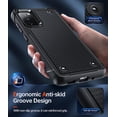 thumbnail image 3 of for S20 FE 5G Phone Case: Samsung S20FE 5G Case with [2 Pack] Screen Protectors, Shockproof Heavy Duty Dual Layer Protective Hard PC Textured Back & Soft Bumper Case Cover Galaxy S20 FE, Black, 3 of 7