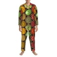 thumbnail image 4 of Kll Spices And Herbs Sleepwear Mens Flannel Pajamas,Long Cotton Pj Set, 4 of 9