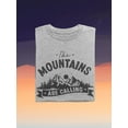 thumbnail image 3 of The Mountains Are Calling! Shaped T-Shirt Women -Smartprints Designs, Female XX-Large, 3 of 4