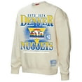 thumbnail image 2 of Women's Mitchell & Ness Cream Denver Nuggets Oversprayed Pullover Sweatshirt, 2 of 3