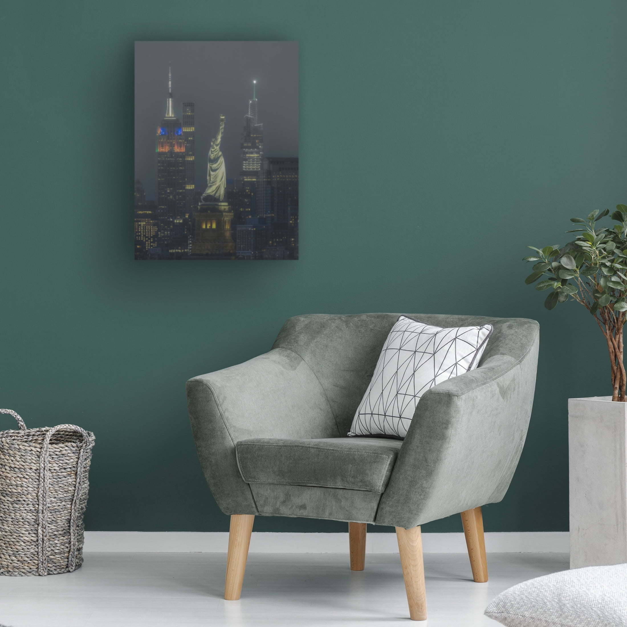 Trademark Fine Art Yanny Liu  Foggy night Canvas Wall Art