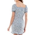 thumbnail image 2 of Almost Famous Womens Juniors Ruched Drawstring Bodycon Dress, 2 of 2