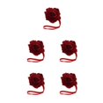 thumbnail image 2 of QualitChoice Curtain Tieback Punch-free Stylish Flower Shape Decorative Replacement Home Buckle Fastener Ornament Accessories Red 5PCS, 2 of 6