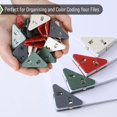 thumbnail image 3 of Mr. Pen- Clips De Papel De Esquina Paquete De 20 Clips De Esquina De Archivo Triangular De 4 Colores Clips De Esquina Para Papel Clips De Papel Triangulares Clip De Esquina De Archivo Transparente Tri, 3 of 5