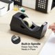 thumbnail image 5 of Dispensador de cinta STAPLES negro con base ponderada antideslizante, 5 of 6