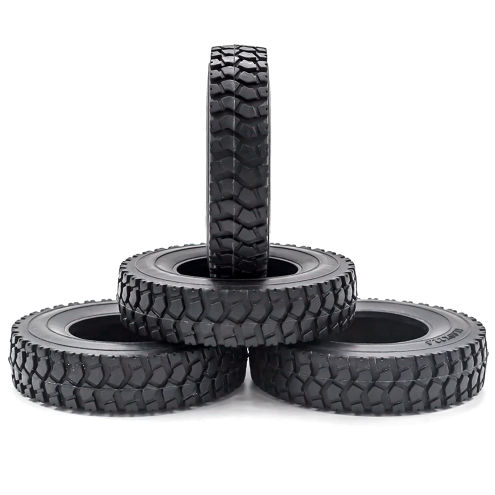 2 Pneus De Roue RC En Caoutchouc Et Jante Plastique, Diamètre 66 Mm, Largeur 36 Mm – Compatible HS 18301, 18302, 18311, 18312 Et Voiture 1/18