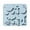 Blue, variant on Chocolate Molds Silicone, 6.18-Inch Width 5.87-Inch Height 10-Cavity Marine Mold, Flexible Easy Release, Under the sea themed birthday decorations, Blue, Qtmrj