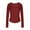Wine, variant on ZMFXJPE Trending Fashion 70S Outfits for Women Womens Basic Long Sleeve Cropped Tops Dressy Tops Casual Work Tops for Women(Khaki,L)