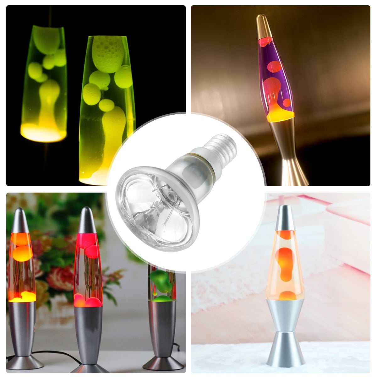 R39 E14 30w Lava Lamp Bulbs, Small Edison Screw Ses Reflector Lava Lamp  Bulbs, Warm White 2800k R39 Dimmable (pack Of 2)