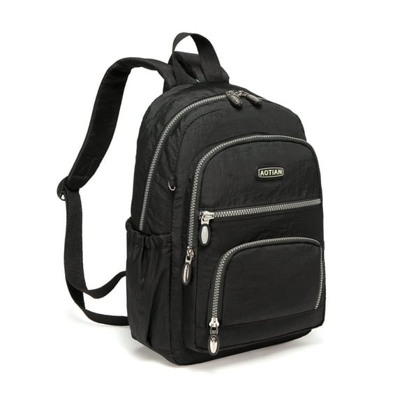 AOTIAN Women Small Backpack Lightweight Walking Bag Durable Adult Female Daypack 9 Liters Black