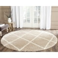 thumbnail image 3 of SAFAVIEH Montreal Vesela Geometric Diamonds Shag Runner Rug, Beige/Ivory, 2'3" x 11', 3 of 11