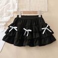 thumbnail image 3 of Gytharion Toddler Girls Tutu Skirts Summer Solid Comfortable Elastic Waist Tiered Ruffle Party Dance Skirts Cute Casual Bow Knot Princess Skirts for Little Girls, 3-15 Years, 3 of 7
