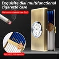 thumbnail image 6 of Cigarette Case for Woman or Man,Retro Metal Cigarette Case Box with Watch- Credit Card Holder Protective Security Wallet for Men and Women (Brozne), 6 of 7
