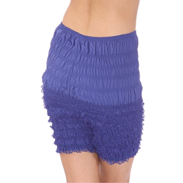 Malco Modes Jaime Pettipants, Style N21, Shorts de disfraz de mujer, Bragas con volantes sexy, Shorts de baile con encaje (Royal Blue, XX-Large) Malco Modes N21-RB-XXL
