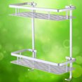 thumbnail image 6 of FOLOYORI Bathroom Shower Organizer 1Set Floating Shelves Silver 31.5 x 14 x 5in for Wall Mounted Use, 6 of 8