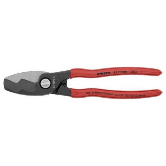 8" Cable Shear, Shear Cut