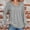 Gray#05, variant on Leesechin Womens Pleated Long Sleeve Shirts Crew Neck Casual Tops Fall Loose Fitting T Shirt