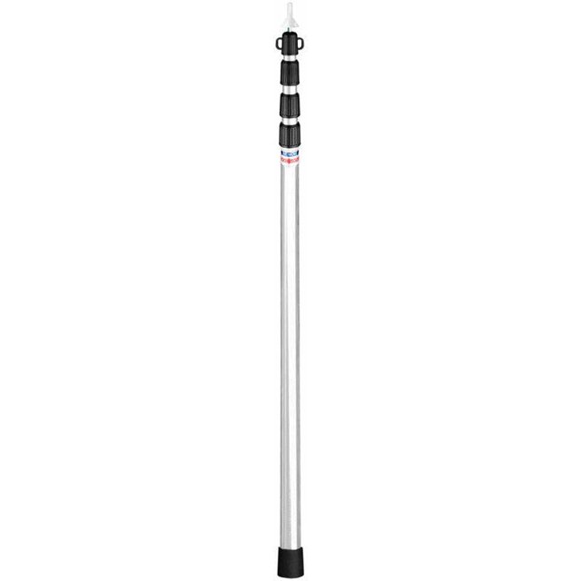 Poste telescópico de aluminio ajustable para exteriores, 230 cm, 4 secciones, resistente y fácil de usar