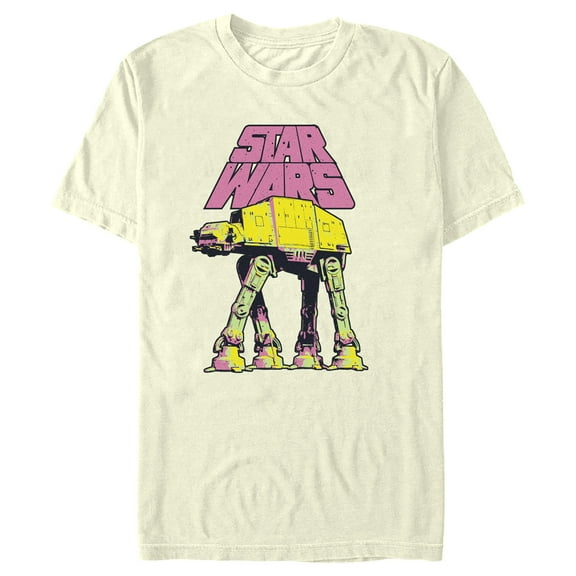 Men's Star Wars: A New Hope AT-AT Walker Logo Graphic Tee Beige 3X Large