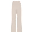 thumbnail image 6 of Clearance & Promo, Women's Plus Size Pants, Solid Color, Casual Straight Leg, Elastic Waist, Wrinkle Free, Comfortable Office, Elastic Fit, Formal, Loose, Comfortable, Office Pants | White XL, 6 of 9