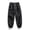 Black, variant on WIZUTIZ Men's Cargo Pants Casual Lightweight Waterproof Athletic Joggers Elastic Waist Loose Tapered Pants with Pockets