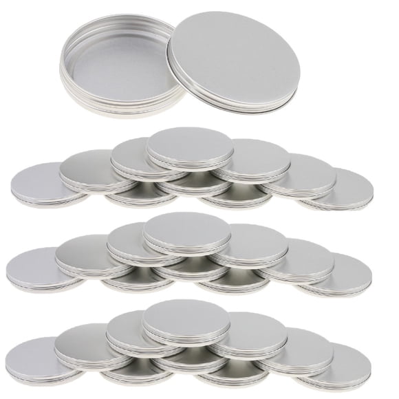 30 UNIDS Aluminio Vacío Tarros de Tornillo Tornillo Tapas Can Potas Crema Bálsamo Labial Contenedores 30g