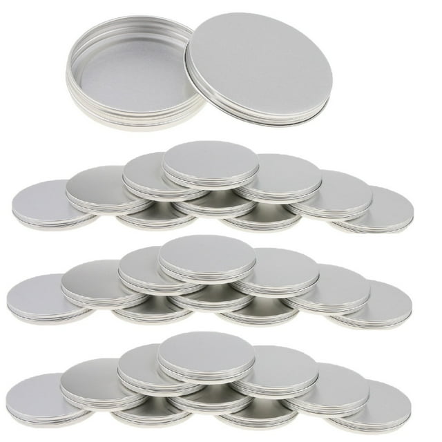 30 UNIDS Aluminio Vacío Tarros de Tornillo Tornillo Tapas Can Potas Crema Bálsamo Labial Contenedores 30g