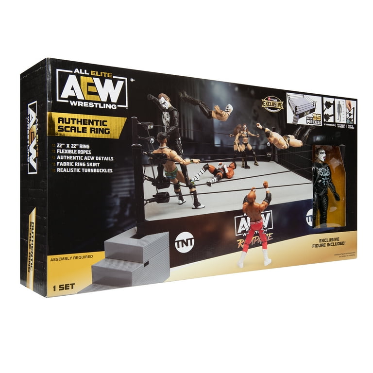 w/ Sting) AEW Rampage Authentic Scale Ring Playset - Ringside