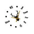 thumbnail image 3 of Worallymy Despertador Calcomanía Reloj de Bajo Ruido Pegatina Acrílico Decoración DIY Reloj de Pared Ajustable Negro Worallymy JD735811470, 3 of 7