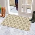 thumbnail image 5 of Elegant Indoor Door Mat 30x17 Inch Non-Slip, Highly Absorbent & Resist Dirt Geometry Grey Design Effortless Cleaning, 5 of 6