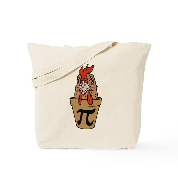 CafePress - Chicken Pot Pi Tote Bag - Unisex Canvas Tote Bag, Beige, 1-Piece