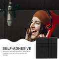 thumbnail image 4 of 4pcs Adhesive Acoustic Sponge Panel Studio Soundproofing Panel Pad Fire Resistant Sound Proof Padding, 4 of 5