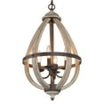 thumbnail image 2 of LNC 4-Light Farmhouse Chandelier Kitchen Island Light,Distressed Wood & Bronze, 2 of 12