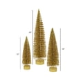 thumbnail image 2 of Vickerman 12"/16"/20" Gold Glitter Oval Artificial Christmas Tree, Unlit, 2 of 2