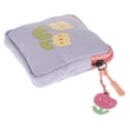 thumbnail image 3 of Sanitary Napkin Storage Bag Flower Pattern Coin Bag Square Period Bag Student Coin Bag, 3 of 8