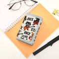 thumbnail image 7 of JIALIOU Nylon Trifold Card Wallet with ID Window Zipper Pocket for Men Women Teen Cat Play Rock Guitar, 7 of 7