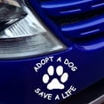 thumbnail image 3 of Opolski Adopt A Dog Save A Life Letters Paw Pattern Self-adhesive Car Sticker Auto Decal, 3 of 9
