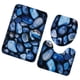 thumbnail image 2 of Juego de alfombras de baño con estampado de piedra 3D, alfombrillas de baño antideslizantes, alfombrillas decorativas para asiento de inodoro, alfombra 3 piezas seitruly JJ25267-07, 2 of 5