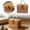 Brown, variant on Wicker Picnic Basket, 6.3"x6.3"x9.4" Vintage Storage Hamper with Lid and Handle, Rattan Woven Suitcase Makeup Organizer for Travel Camping Outdoor Party