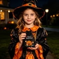 thumbnail image 5 of AZXY Halloween Drawstring Gift Bags Texture Pumpkin Print Candy Treat Pouches, Reusable Portable Multipurpose Goodie Sacks for Halloween Party Favors & Holiday Decor Storage, Black, 5 of 7