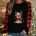 thumbnail image 2 of GA WEIHUA Deals,Women's Casual Long Sleeve Vintage Christmas Graphic Tops Crewneck Sweatshirts Cute xmas Loose Fit Pullover(Red,Small), 2 of 4