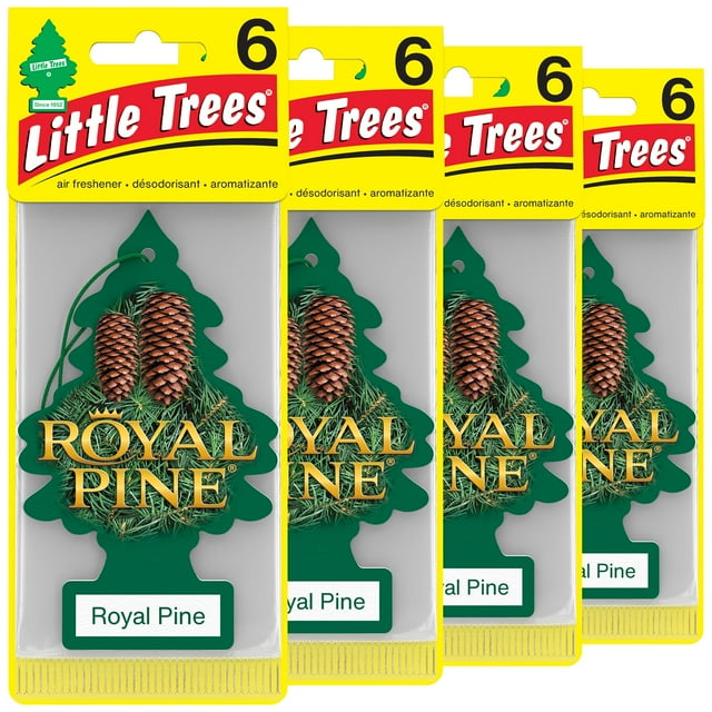 Ambientador LITTLE TREES para colgar en coche, pino real, 24 unidades