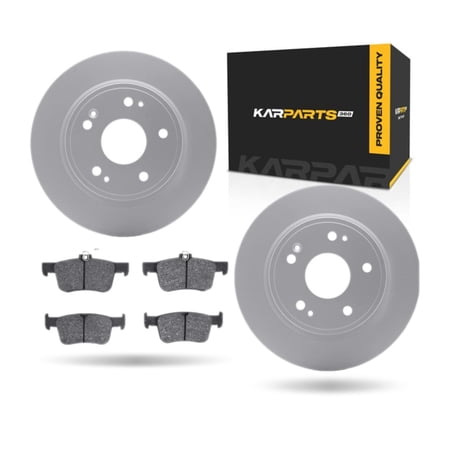 KarParts360 For Honda Accord 2021 2022 Brake Set Rear | Cast Iron Rotor Material | Performance / Racing Driving Style | Plain Rotor Style