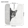 thumbnail image 5 of Yayeee Bath Rug for Bathroom Floor Non Slip Rectangle Fluffy Soft Absorbent Mat, 16"x24", Black Cute Cat, 5 of 7