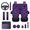 Bats Spider Webs, variant on Car Accessories, with Steering Wheel Cover Automobile Accessory Auto Seat Belt Cover Keychain Key Chain, Deer Flag Auto Accessory