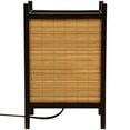 thumbnail image 2 of 10" Handcrafted Wood and Bamboo Matchstick Japanese Table Lamp - Kobiyashi, 2 of 2
